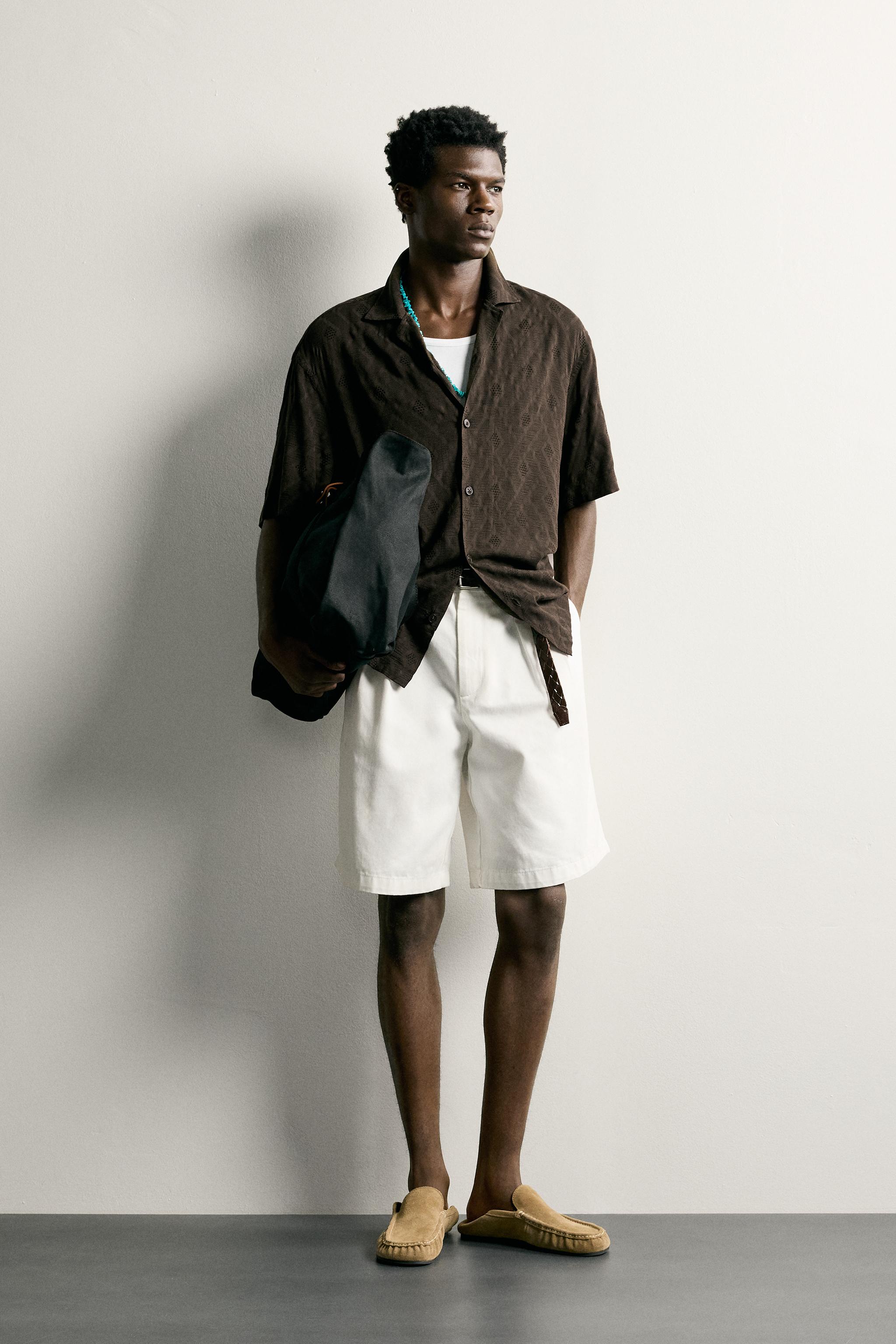 CHEMISE JACQUARD GÉOMÉTRIQUE
